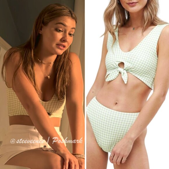 Montce Other - Montce Vert Gingham Kim Top ASO Sarah Cameron